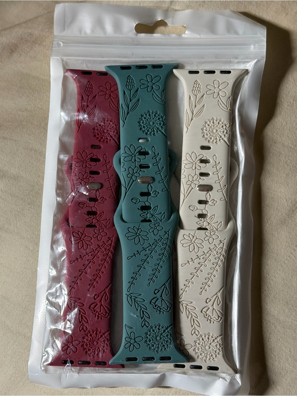 Silicone Bands for Apple Watch SE 44mm- 3 pack